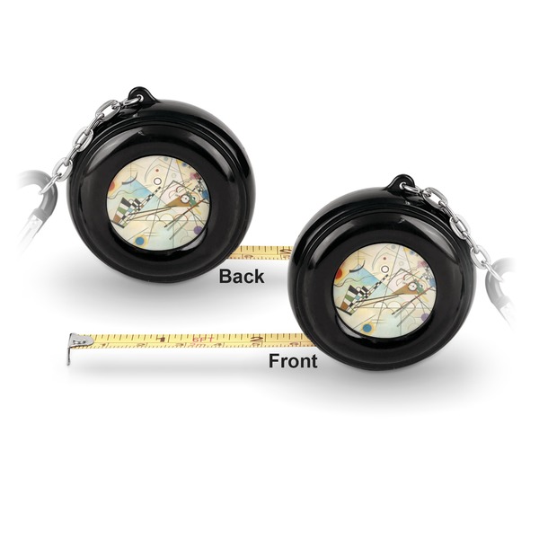 Kandinsky Composition 8 6-Ft Pocket Tape Measure with Carabiner Hook - Front and Back