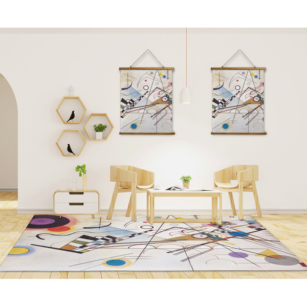 Kandinsky Composition 8 8'x10' Indoor Area Rugs - IN CONTEXT