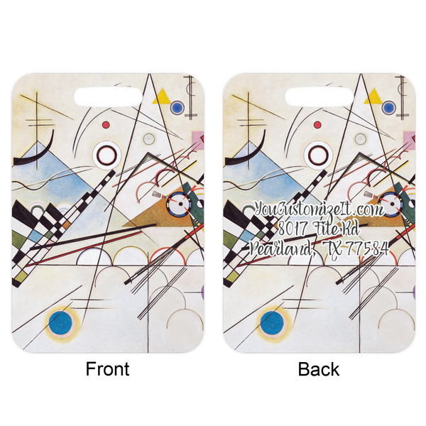 Kandinsky Composition 8 Aluminum Luggage Tag (Front + Back)