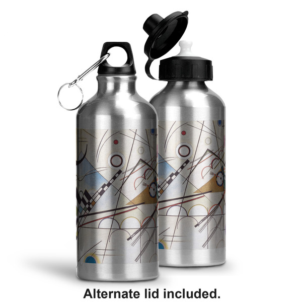 Kandinsky Composition 8 Aluminum Water Bottle - Alternate lid options