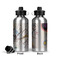 Kandinsky Composition 8 Aluminum Water Bottle - Front and Back