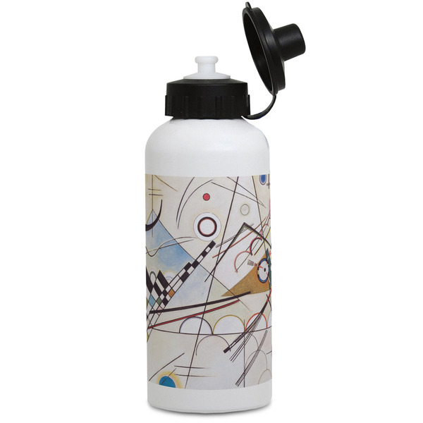 Custom Kandinsky Composition 8 Water Bottles - Aluminum - 20 oz - White