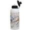 Kandinsky Composition 8 Aluminum Water Bottle - White Front