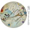 Kandinsky Composition 8 8" Glass Appetizer / Dessert Plates - Single or Set