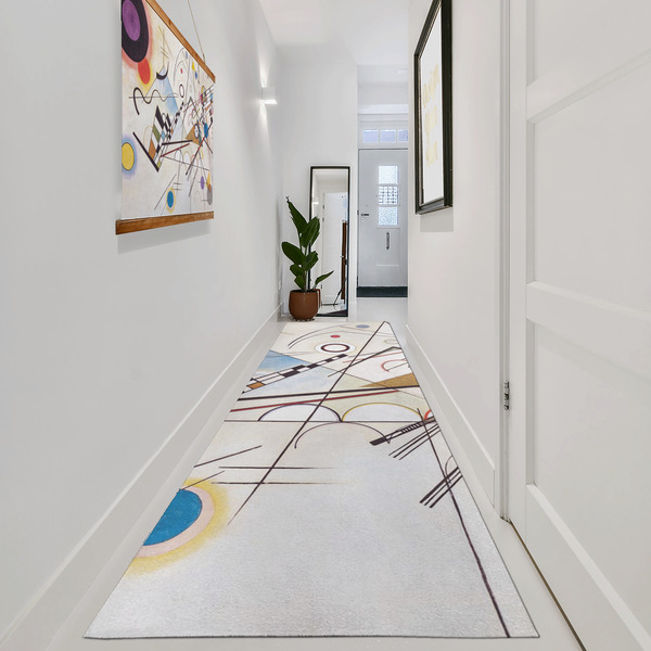 Kandinsky Composition 8 Area Rug Sizes - In Context (vertical)