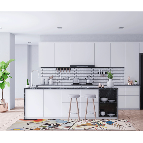 Kandinsky Composition 8 Area Rug Sizes