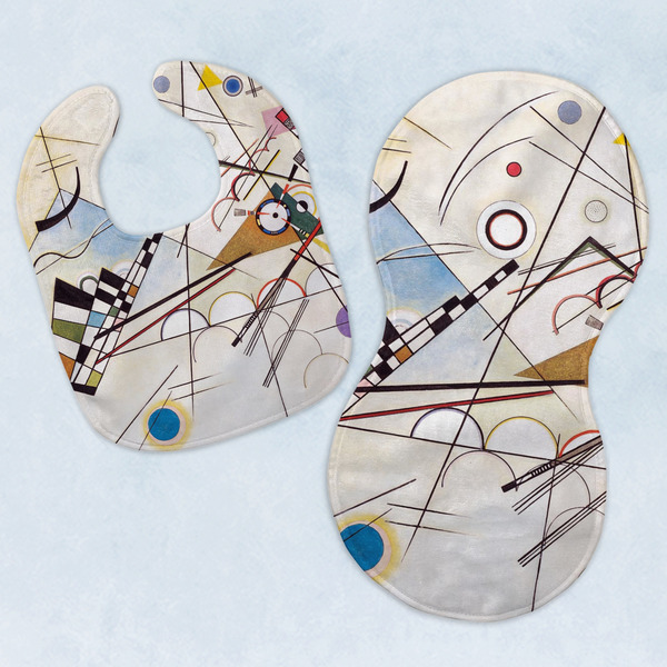 Custom Kandinsky Composition 8 Baby Bib & Burp Set