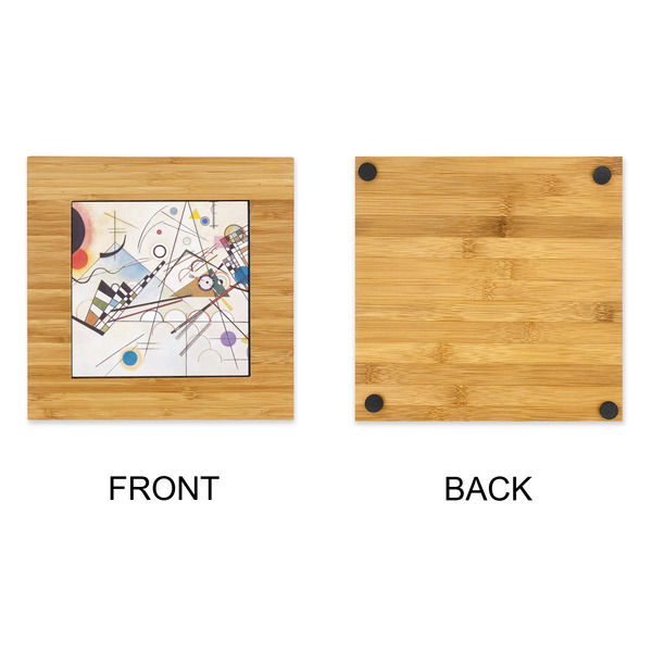 Kandinsky Composition 8 Bamboo Trivet with 6" Tile - APPROVAL