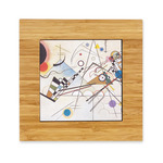 Kandinsky Composition 8 Bamboo Trivet with Ceramic Tile Insert