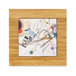 Kandinsky Composition 8 Bamboo Trivet with Ceramic Tile Insert