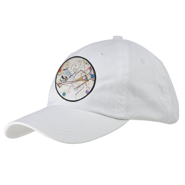 Custom Kandinsky Composition 8 Baseball Cap - White