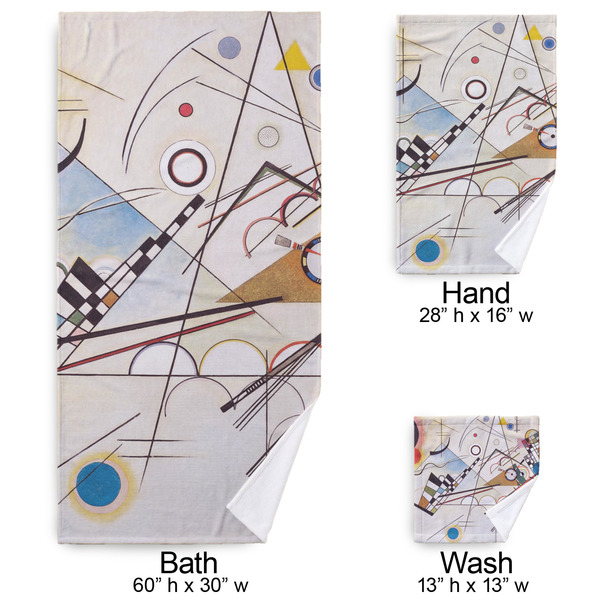 Kandinsky Composition 8 Bath Towel Sets - 3-piece - Approval