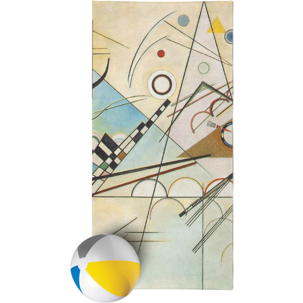 Custom Kandinsky Composition 8 Beach Towel