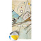 Kandinsky Composition 8 Beach Towel w/ Beach Ball