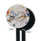 Kandinsky Composition 8 Black Plastic 5.5" Stir Stick - Single Sided - Round - Front & Back