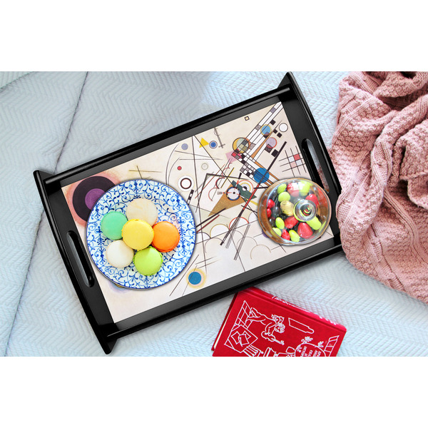 Kandinsky Composition 8 Black Tray - Lifestyle (UPDATED)