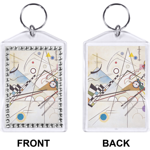 Kandinsky Composition 8 Bling Keychain (Front + Back)