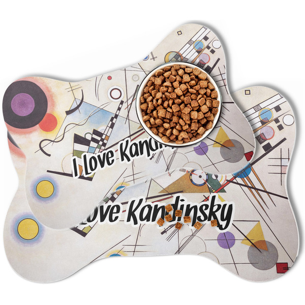 Kandinsky Composition 8 Bone Shaped Dog Mats - MAIN