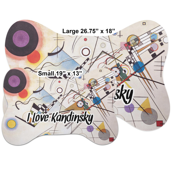 Kandinsky Composition 8 Bone Shaped Mat Comparison