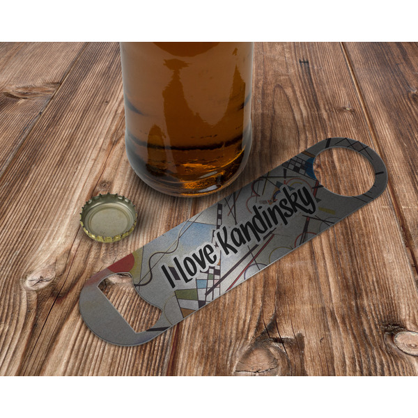 Kandinsky Composition 8 Bottle Opener - In Use