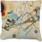Kandinsky Composition 8 Faux-Linen Throw Pillow 18"