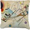 Kandinsky Composition 8 Faux-Linen Throw Pillow 20"