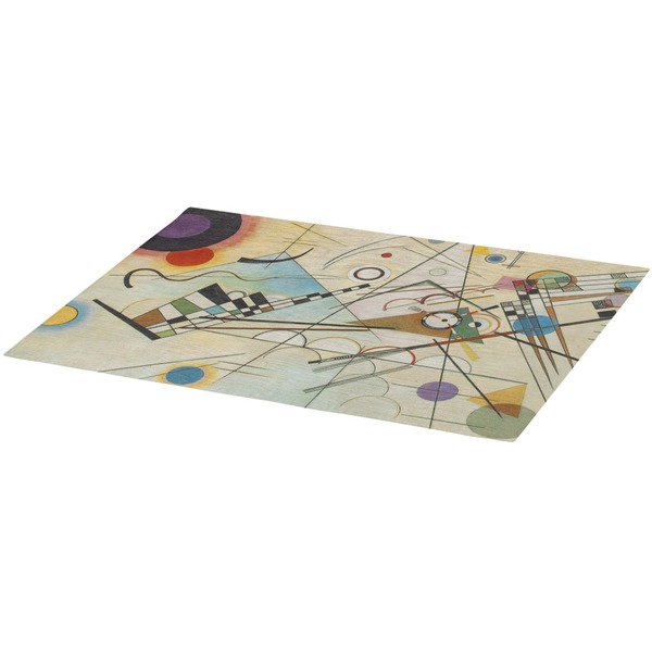 Kandinsky Composition 8 Burlap Placemat (Angle View)