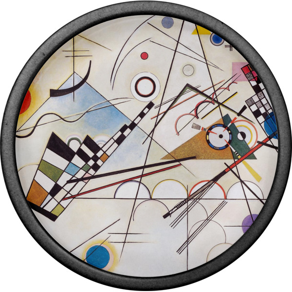 Kandinsky Composition 8 Cabinet Knob - Black - Front