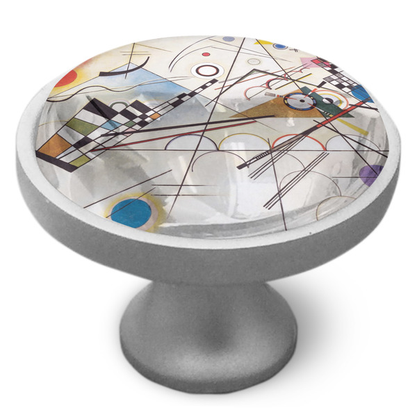 Kandinsky Composition 8 Cabinet Knob - Nickel - Side