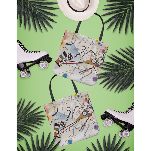 Kandinsky Composition 8 Canvas Tote Lifestyle Front and Back