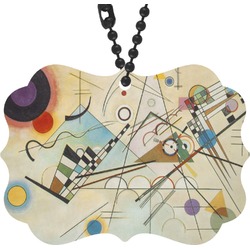 Kandinsky Composition 8 Rear View Mirror Charm