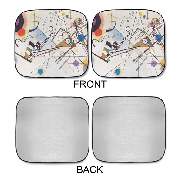 Kandinsky Composition 8 Car Sun Shades - APPROVAL