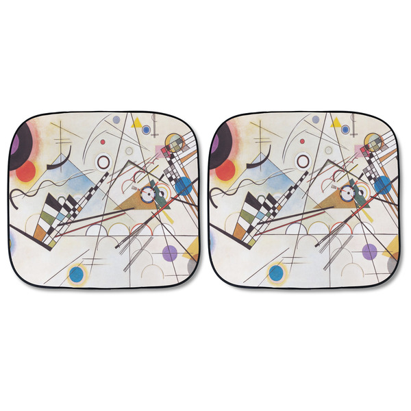 Kandinsky Composition 8 Car Sun Shades - FRONT