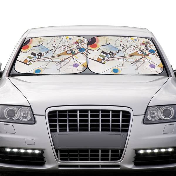 Kandinsky Composition 8 Car Sun Shades - IN CONTEXT