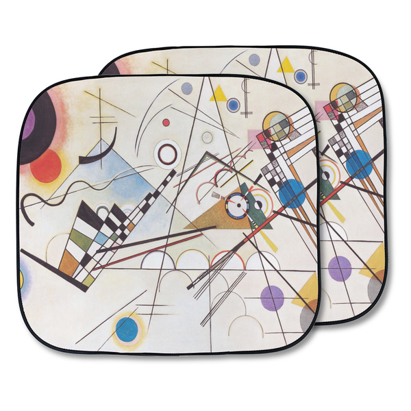 Custom Kandinsky Composition 8 Car Sun Shade - Two Piece