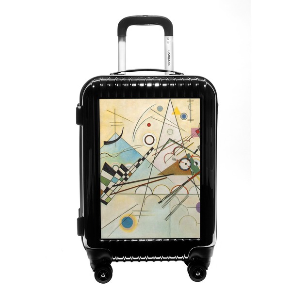 Custom Kandinsky Composition 8 Carry On Hard Shell Suitcase