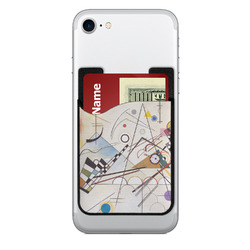 Kandinsky Composition 8 2-in-1 Cell Phone Credit Card Holder & Screen Cleaner
