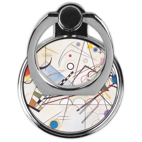 Kandinsky Composition 8 Cell Phone Ring Stand & Holder - Front (Collapsed)