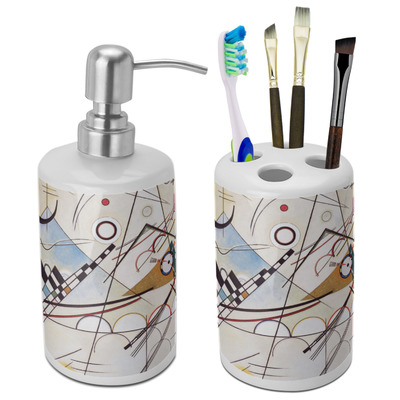 Kandinsky Composition 8 Ceramic Bathroom Accessories Set