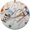 Kandinsky Composition 8 Ceramic Flat Ornament - Circle (Front)