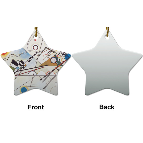 Kandinsky Composition 8 Ceramic Flat Ornament - Star Front & Back (APPROVAL)