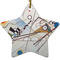Kandinsky Composition 8 Ceramic Flat Ornament - Star (Front)