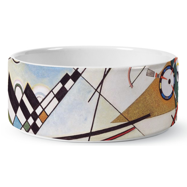 Custom Kandinsky Composition 8 Ceramic Dog Bowl