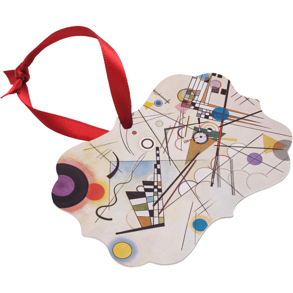 Kandinsky Composition 8 Christmas Ornament (Angle View)