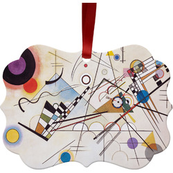 Kandinsky Composition 8 Metal Frame Ornament - Double Sided