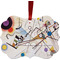 Kandinsky Composition 8 Christmas Ornament (Front View)