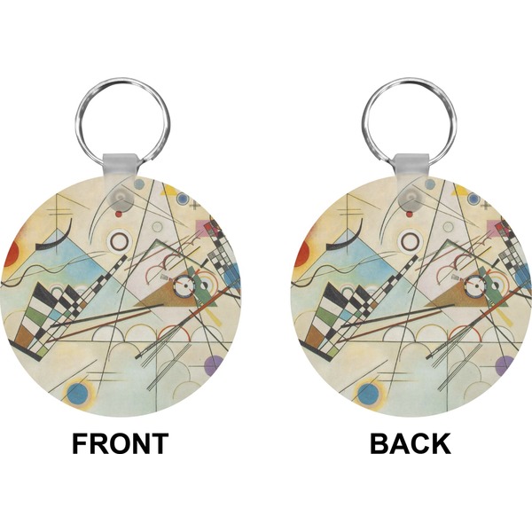 Kandinsky Composition 8 Circle Keychain (Front + Back)