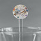 Kandinsky Composition 8 7" Round Plastic Stir Sticks - Clear