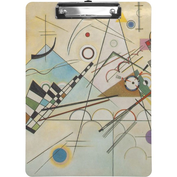 Custom Kandinsky Composition 8 Clipboard (Letter Size)