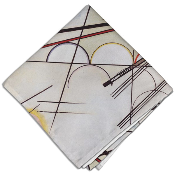 Kandinsky Composition 8 Cloth Napkins - Personalized Dinner (Folded Four Corners)
